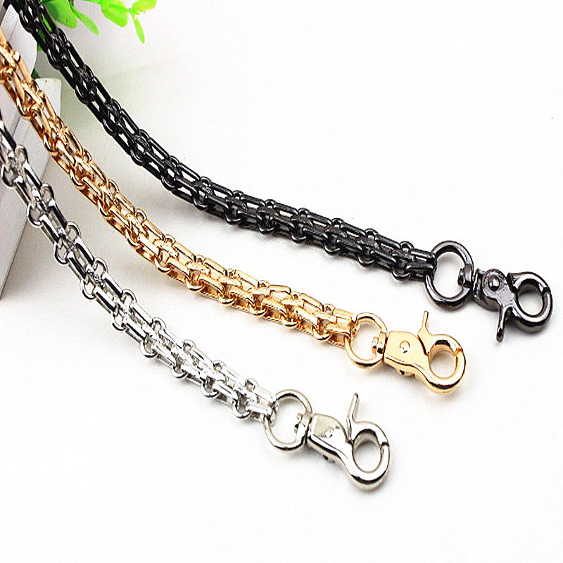 High-end high-quality DIY accessories accessories package chain light gold metal chain silver black cross-shoulder strap