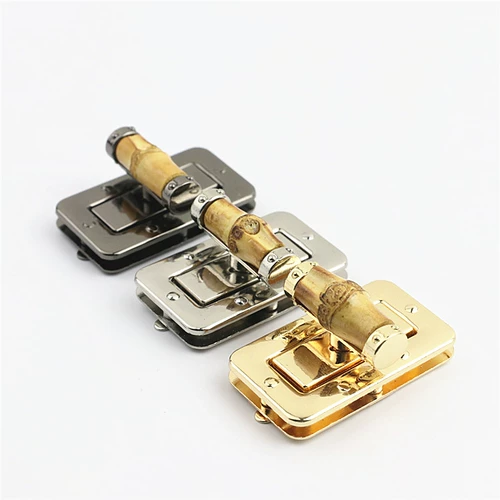 Сумки сумки Skintes Аппаратные аксессуары Diection Lock Lock Real Bamboo Fang Fang Lock Back Back