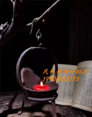 Hot sale Special offer Antique wrought iron lamp Wrought iron candle holder Candle holder Literary small lamp holder Nostalgic decoration Retro decoration lamp holder