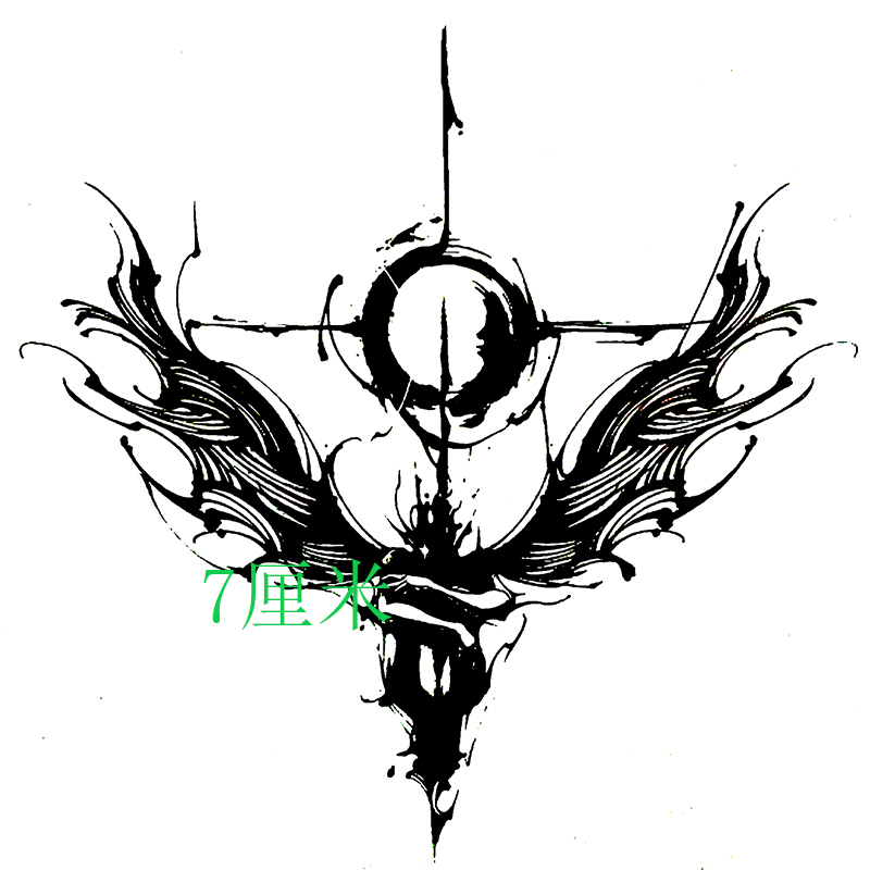 Dark Angel Herbal Juice Tattoo Sticker for Neck, Devil Waterproof Long-Lasting Personalized Realistic Tiktok Trend ins Dark Angel Herbal Juice Tattoo Sticker for Neck, Devil Waterproof Long-Lasting Personalized Realistic Tiktok Trend ins