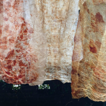 Unfinished pure handmade plant dyeing professional substitute dyeing fabric cotton and linen silk wool steam dyeing to provide process diagram