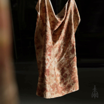 Unfinished plant dyed oil painting wind silk scarf silk scarf female male Joker retro multifunctional silk small square scarf