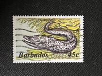 Old Stamps Barbados Stamps--1985-87 Marine Life