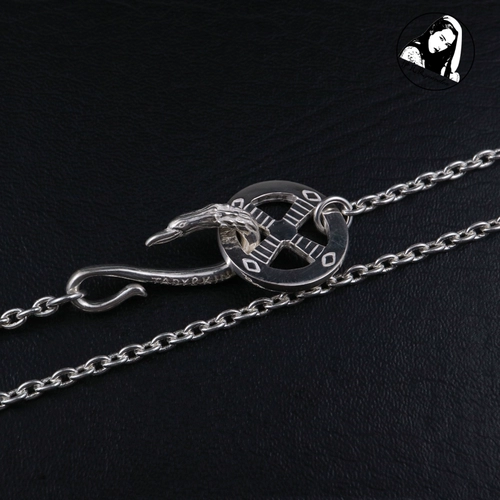 伊瓦岚 Старший ученик Такахаши Горо YWL TADY KING EAGL HEACK КРУМКИ КРУГКА Тонкая кленовая цепь серебряный серебряное ожерелье