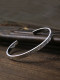 Ivaran Taro Washimi Taro Washimi 5mm flat Tangcao bracelet for men and women 925 sterling silver open fine style
