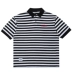 Tide thương hiệu Nhật Bản sọc POLO áo sơ mi nam mùa hè thêu retro áo thun ngắn tay ve áo Paul áo raglan tay áo áo polo Polo