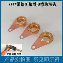 Mineral cable terminal head YTTW flexible fireproof insulated brass connector cable accessories copper sheath grounding card