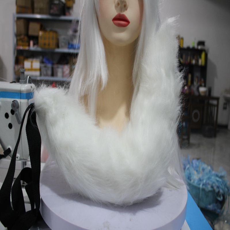 Halloween New Cosplay Handmade Realistic Fox Tail Amazon Bendable Adjustable Animal Tail Accessory