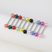 10 loaded European and American pop human puncture ornaments Lacerring Acrylic Puncture tongue puncture Piercing Ornament