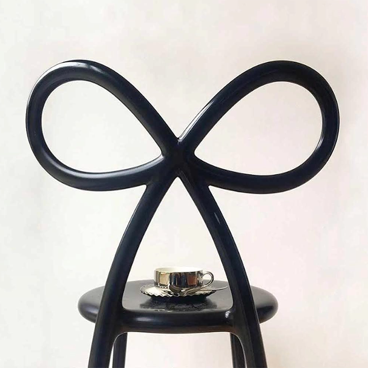 Стул qeeboo意大利进口ribbon 椅子创意装饰蝴蝶结餐椅北欧时尚网红椅