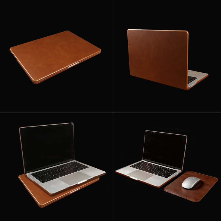 Oil Wax Genuine Leather MacBook Pro 14″, 16″ 2026 M5 M4, Macbook Air 13.6″, 15.3″M3 M2 iPhone Case