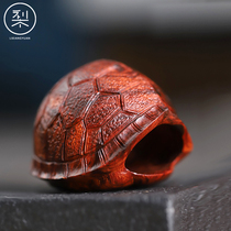 Lixiangyuan large tortoise shell hexagram ornaments Indian small-leaf red sandalwood incense red sandalwood supplement hexagrams and hexagrams small case display tortoise shell
