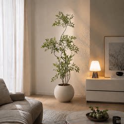 Nantian Bamboo High-End Artificial Tree Green Plant Indoor Living Room Faux Luxury Large Floor-Standing Potted Decoration Small Landscaping