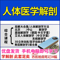 U盘人体医学解剖学习视频局解系统解剖德国基础艾氏解剖中文字幕