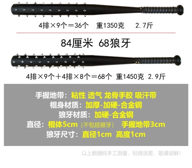 Bóng chày bat chiến đấu tự cung cấp vũ khí xe hơi cung cấp thép hợp kim dày chùy dính kim loại tự vệ gậy bat - Bóng chày 	mũ bóng chày chính hãng	