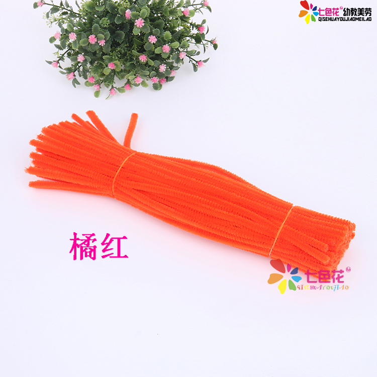 Màu ngọn tóc xoắn thanh gốc Mẫu giáo sáng tạo trẻ em câu đố thủ công DIY nguyên liệu sản xuất đồ chơi nấu ăn