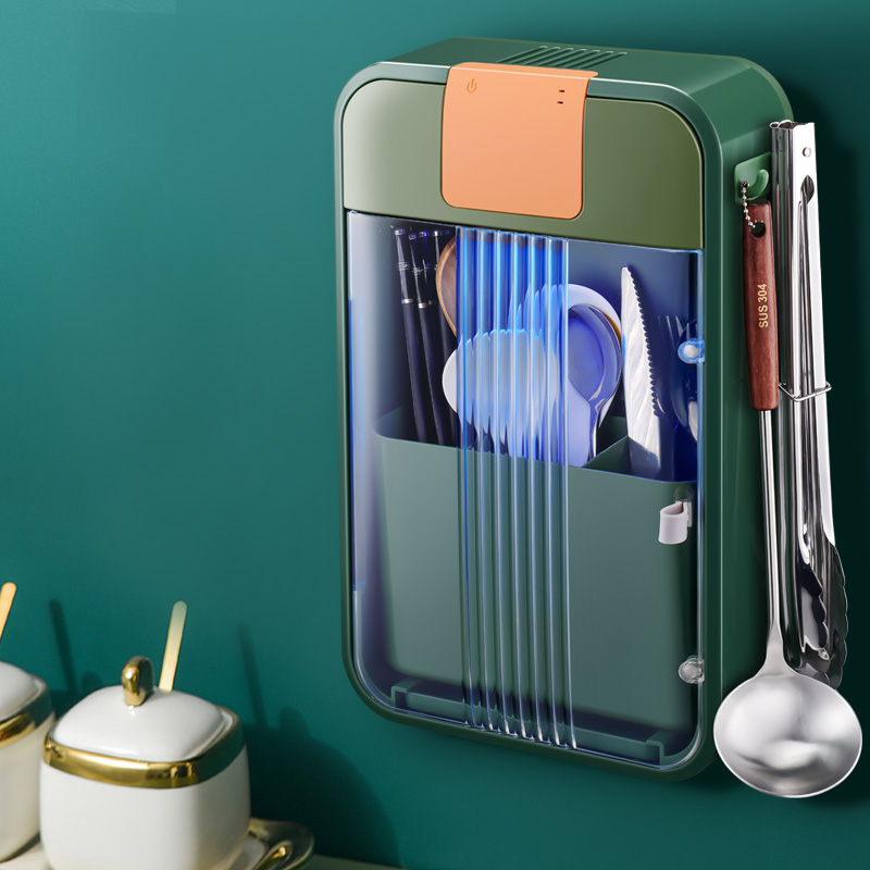 Japan imports MUJIE smart chopsticks basket disinfection machine chopsticks cage dryer kitchen household tableware storage box free