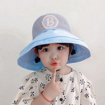 Children's sunburn hat big eaves summer sunshade cut air-to-blasting thin fisherman hat summer girl baby hat