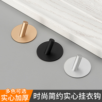 Modern minimalist single hook creative minimalist black wall coat hook single adhesive hook cloak hook bedroom clothes single hook