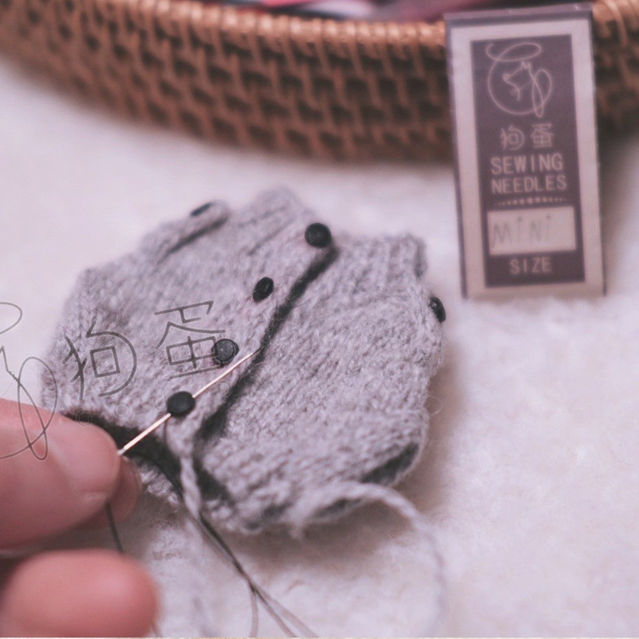 Ultra-thin big-eye hand stitch stitching doll coat shield head stitching stitch baby coat button companion about 26 pieces per pack