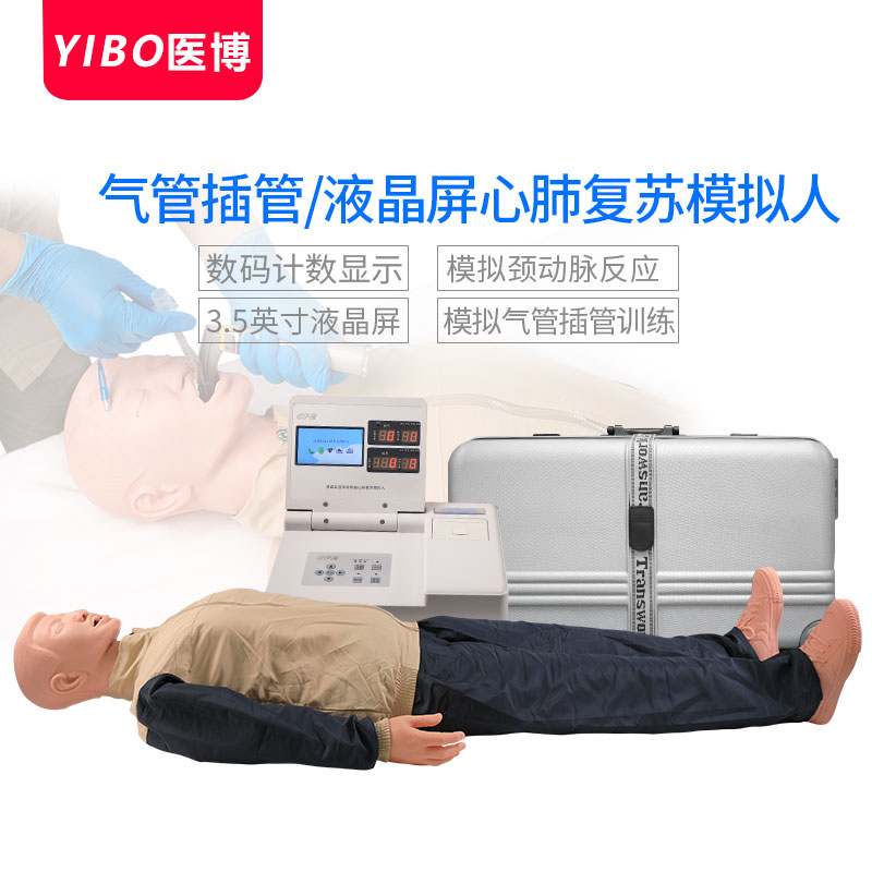 高级心肺复苏模拟人全身CPR人工呼吸急救气管管插管训练模型假人