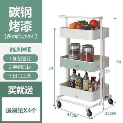 Painted beauty car beauty salon small cart rack barber shop hairdressing tool cart hair salon trolley removable