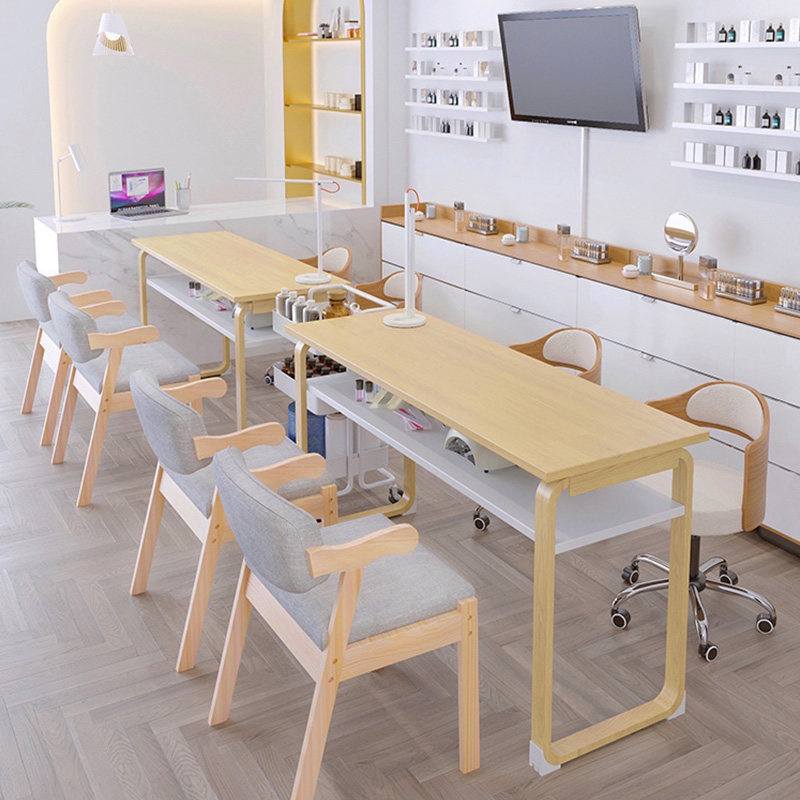 Mekor table medecor table and chairs suit Japanese style wood grain color minimalist fashion special price ins and economic type meaty table