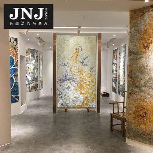 JNJ Мозаичная плитка фон стены популярность телевизионное телевидение Простая современная головоломка головоломка цветочный дух шоу Peacock