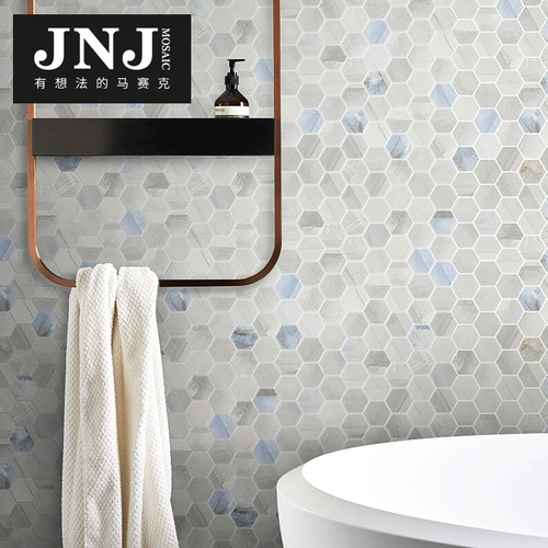JNJ Стеклянная мозаика туалетная плитка фона стена наклейка гостиная телевизор простая современная балкона кухня головоломка