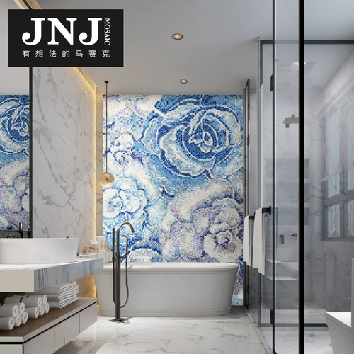 JNJ Хрустальная стеклянная мозаичная плитка фона стена стена гостиная телевизор простая современная головоломка