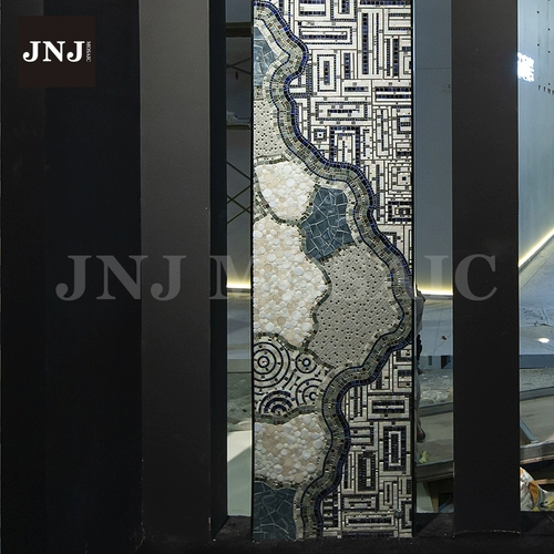 JNJ Мозаичная плитка фон стена популярность телевизионная крыльца Простая современная загадка сдвиг