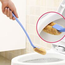 Japan imports coconut palm toilet brush long handle toilet cleaning brush brown toilet washing brush toilet toilet brush soft
