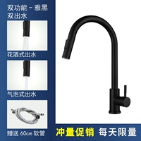 Горячий и холодный стиль B, черный + шланг 60 см.