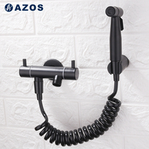 Black toilet cleaning spray gun bathroom balcony booster flush faucet toilet mop pool companion women washer