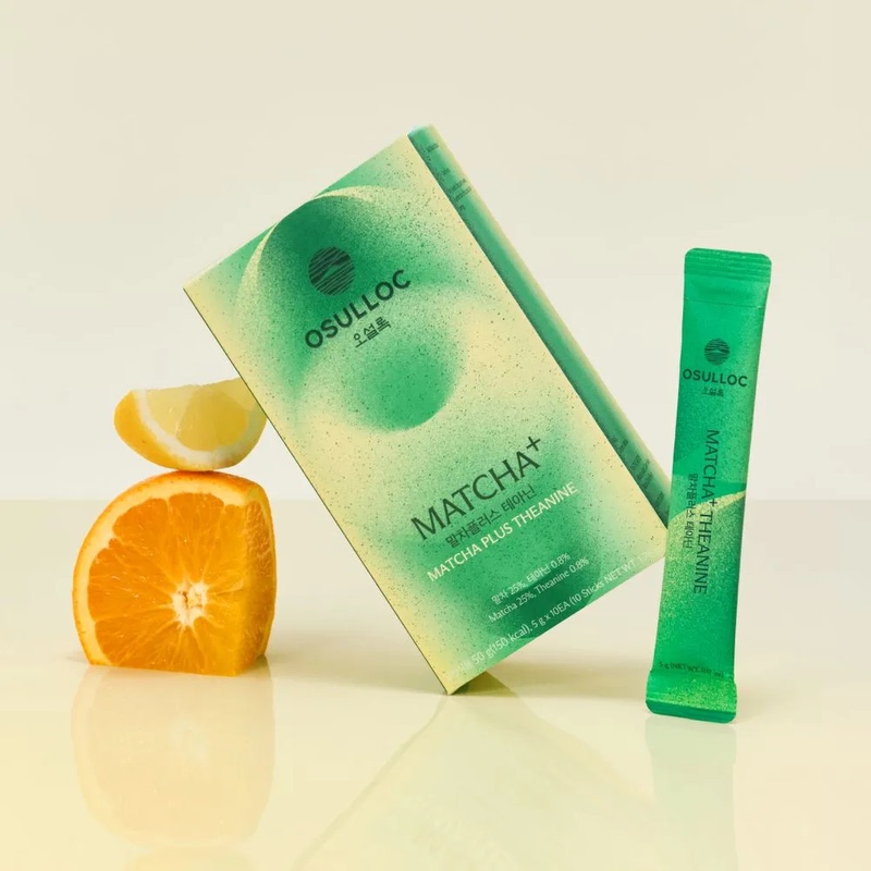 Korean Osulloc Matcha Theanine Powder Matcha Probiotic Powder Matcha Collagen Powder 10 Sticks