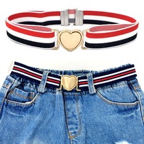 Childrens primary school mens and womens childrens clothing decoration simple girls  belt Wild princess elastic buckle adjustment belt
