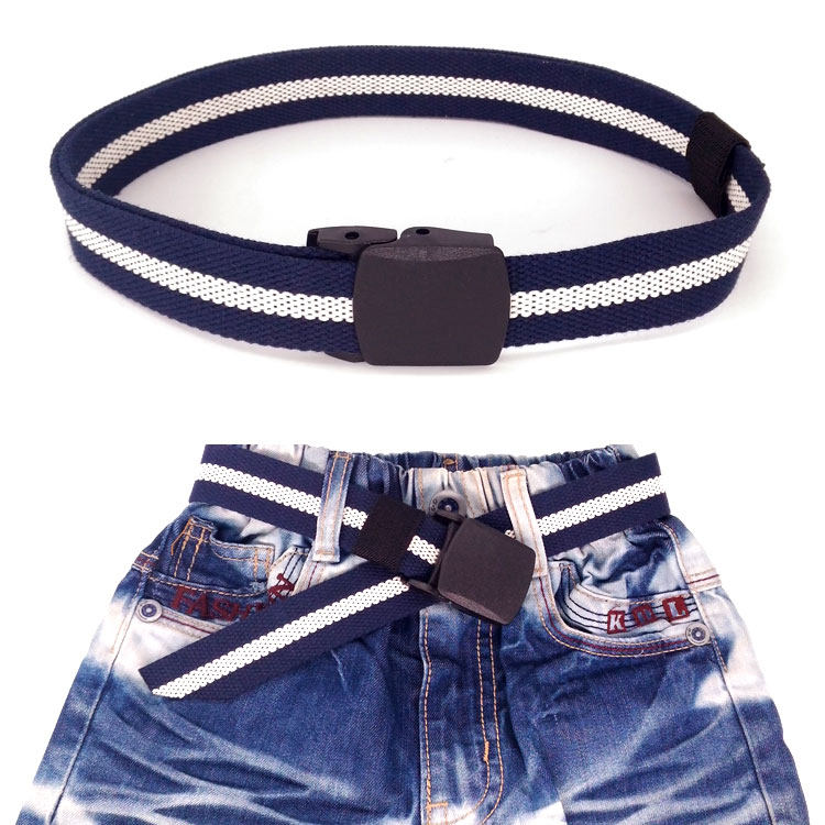 Children's canvas belt boys and girls military training belt youth teenager students Korean version of simple jeans belt
