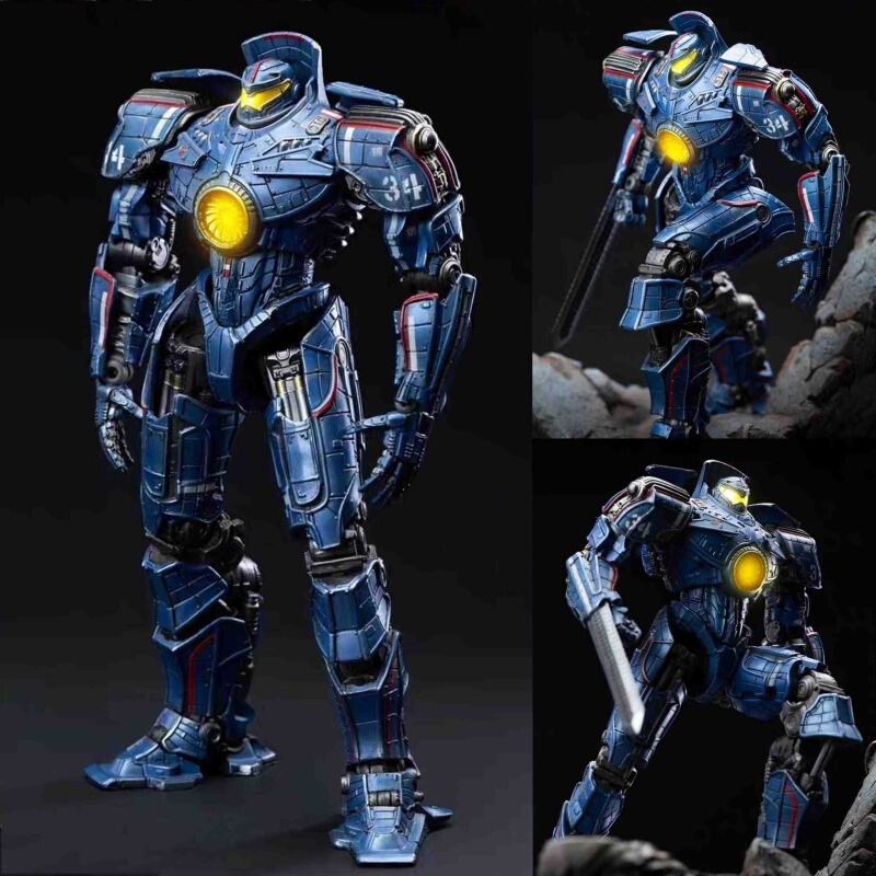 Pacific Rim Mecha Electroplated Dangerous Revenge Wanderer Toy Model Children's Alloy Movable Figurine