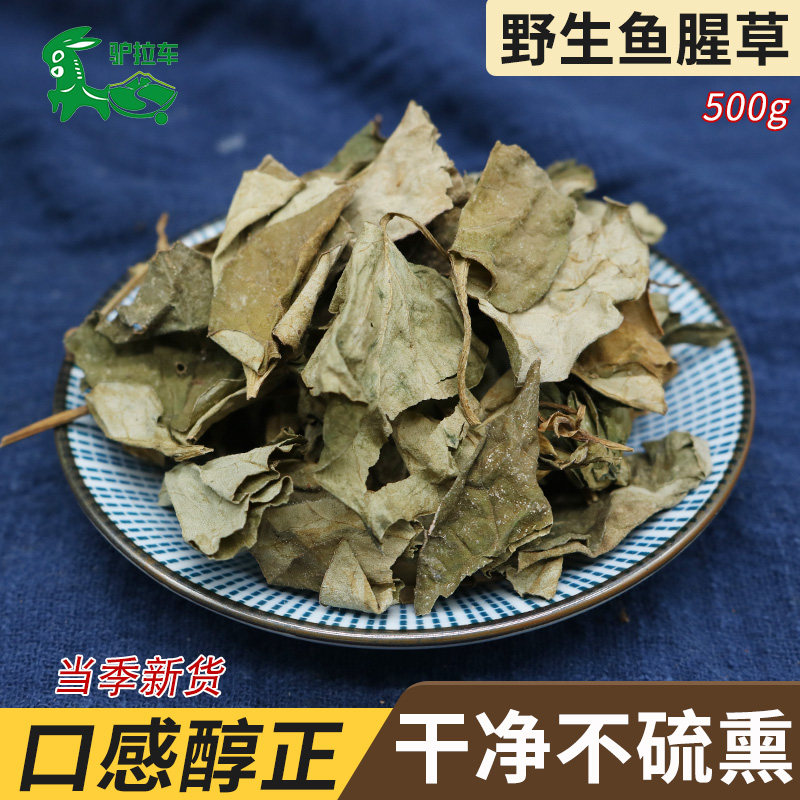 Wild Houttuynia cordata 500g g of Chinese medicinal herbs Fresh Houttuynia cordata dried tea folded ear root farmhouse self-dried fish star grass soaked in water