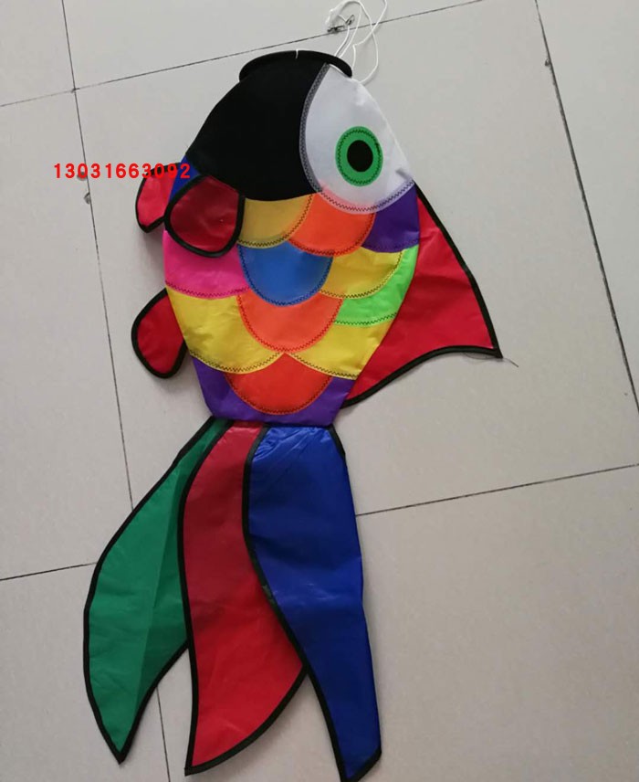 Hongxiang kite shop) goldfish hair dryer) goldfish pendant tail) kite streamer kite turn tail foreign trade brand