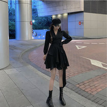  Autumn 2021 new female fairy thin chic high-end design casual early autumn long-sleeved dress