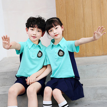 Primary school Childrens school uniforms Summer clothes a sophomore class Childrens sports suit blue Summer kindergarten Garden uniforms new