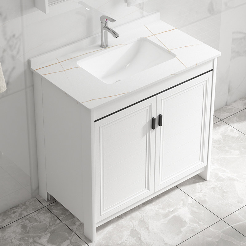 Home Makeup Room Rock Plate Floor Type Washbasin Bathroom Cabinet Combined Balcony Integrated Wash Terrace Pool Pan Washbasin