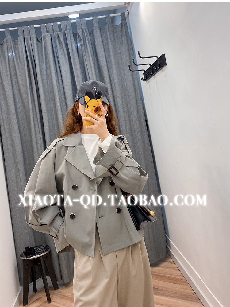 XXTHEMCAPS Korea TB Home Leisure A word version cut 100 pure cotton short version of the wind clothes 3 colors