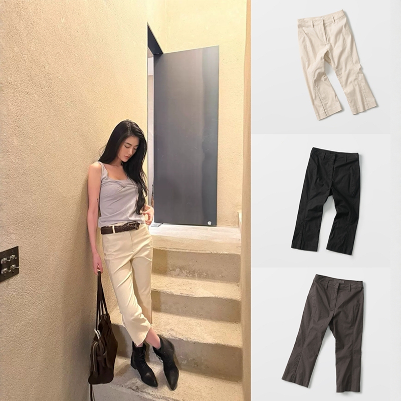 Xthemcaps Korean Designer Ver* Fashionable and Versatile High-Stretch Cropped Pants Xthemcaps Korean Designer Ver* Fashionable and Versatile High-Stretch Cropped Pants