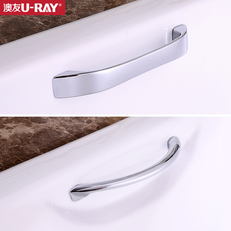 Aoyou All-Copper Embedded Cast Iron Bathtub Safety Grab Bar Bath Tub Handle Acrylic Inlaid Bathtub Grab Bar