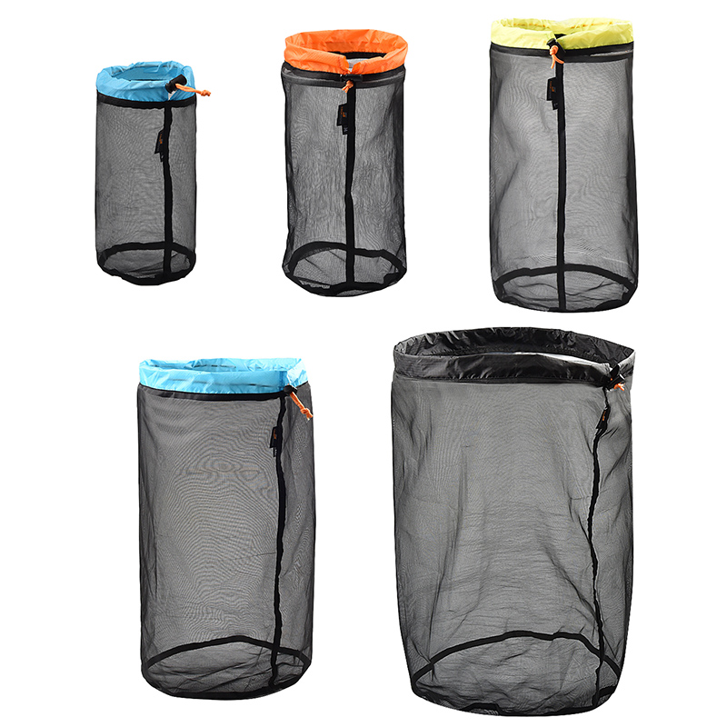 Autumn and winter clothing finishing Mesh storage bag Travel finishing bag Sundries bundle pocket Down sleeping bag Compression bag