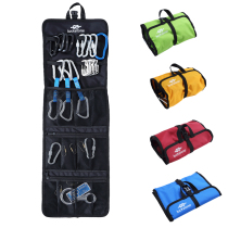 Outdoor climbing fast hanging tool storage bag Mountaineering Rock climbing ice climbing rope adhesive hook finishing bag hanging buckle bag