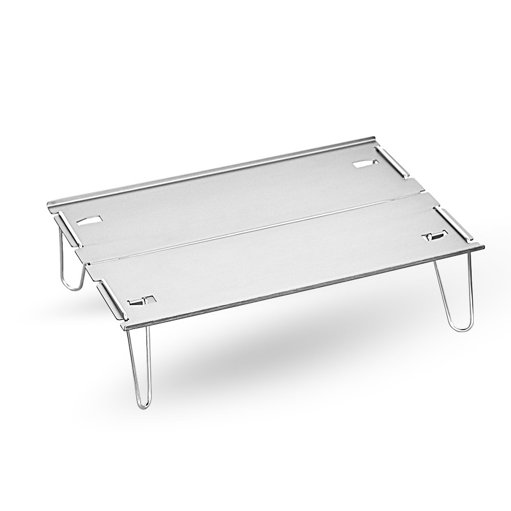 Field party portable folding table Quick disassembly aluminum alloy small table Dormitory bed single small computer desk