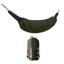 Outdoor self-driving tour canvas hammock military green warm cover picnic camping single wind insulation cover wrapped cotton cover